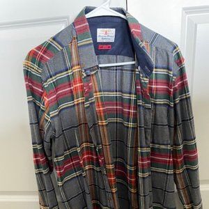 Barbour Grey Marl Plaid Shirt